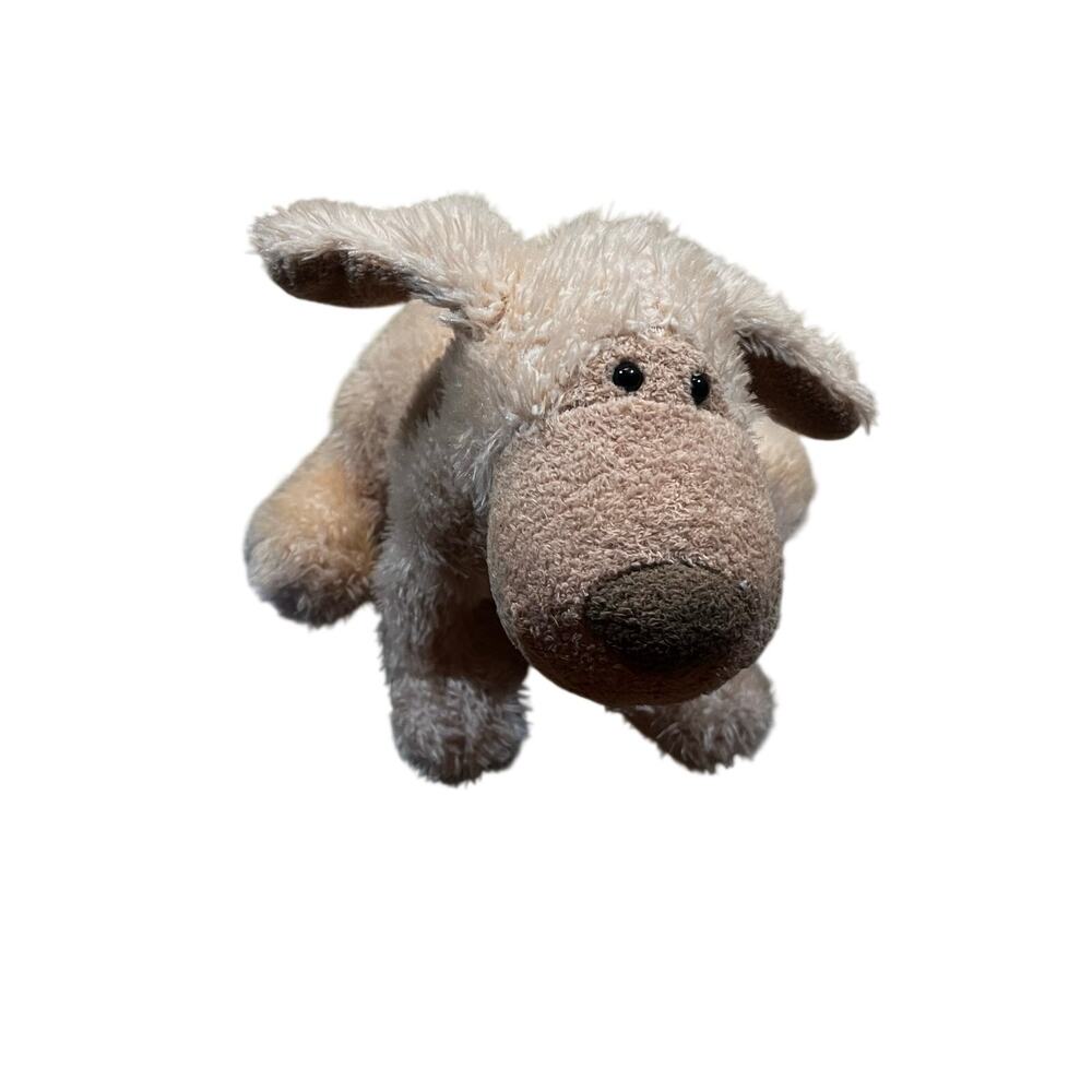 Vintage 2002 Ty Dog Plush‎ Tan Beige Floppy Puppy TyLux Stuffed Animal Toy 11”